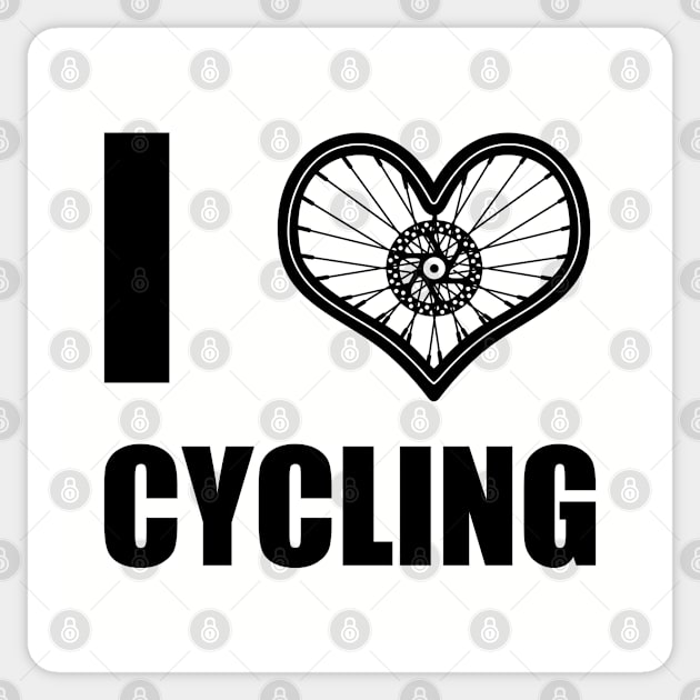 Cycling Bicycle Athlete Love Slogan Gift For Cyclist Sticker by BoggsNicolas